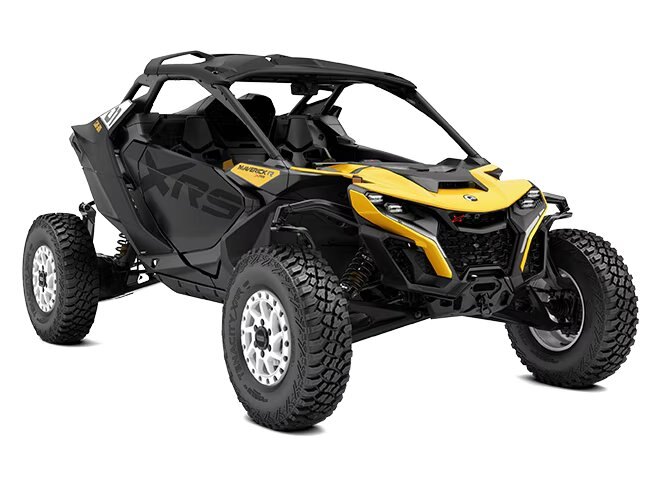 2025 Can-Am Maverick R X RS with Smart-Shox Carbon Black & Neo Yellow