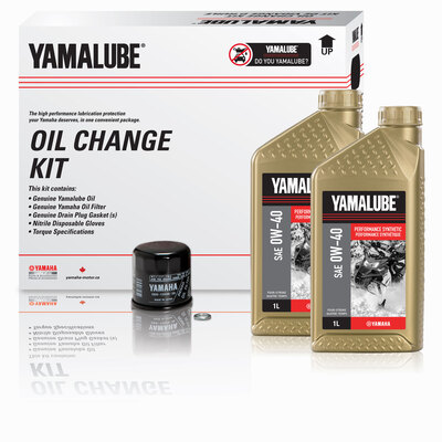 Yamalube® 0W-40 Performance Synthetic Oil Change Kit - SM (3 L)