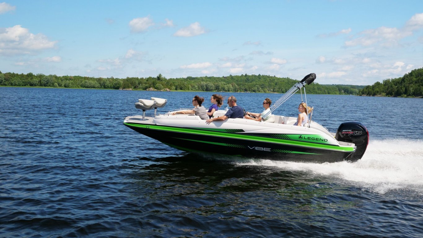 Legend Boats Vibe D20 Lime Green