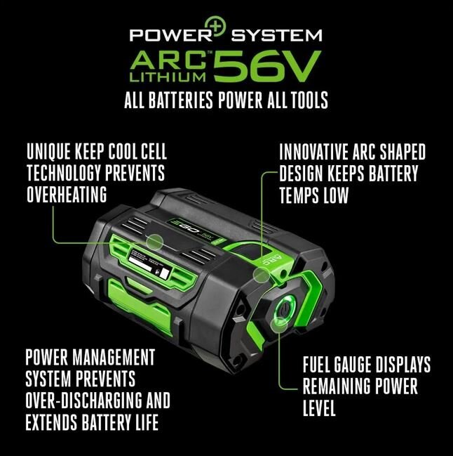 EGO POWER+ 5.0 Amp Hour Battery with Fuel Gauge BA2800T