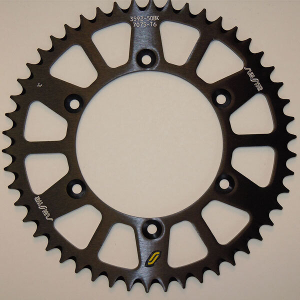 SUNSTAR WORKS TRIPLESTAR ALUMINUM REAR SPROCKET (5 359252BK)