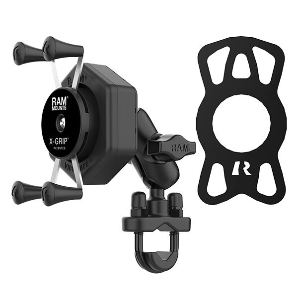 RAM X Grip Phone Mount with Vibe Safe & U Bolt Base