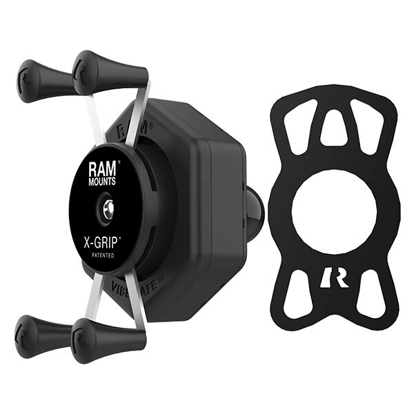 RAM X Grip Phone Holder with Ball & Vibe Safe Adapter (RAM HOL UN7B 462)