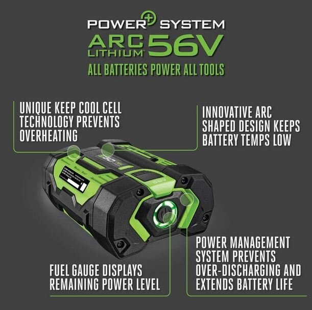EGO Power+ 2.5 Amp Hour Battery with Fuel Gauge BA1400T