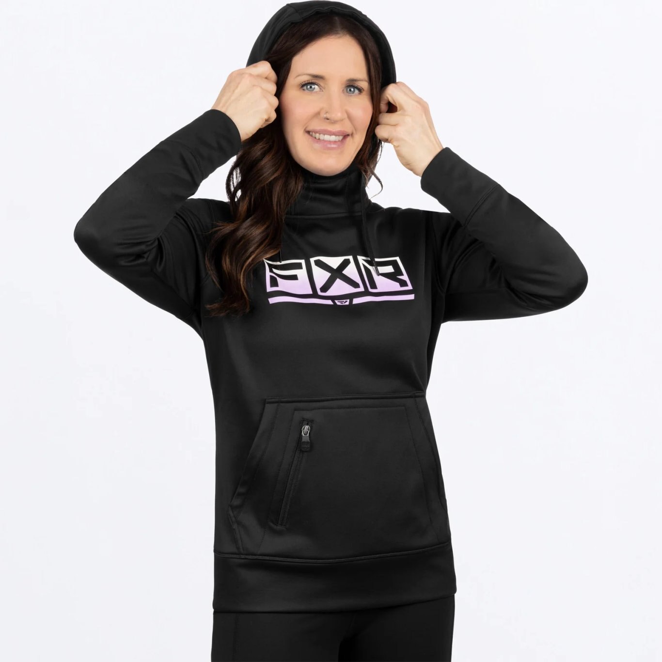 Podium Tech Pullover Hoodie Blk/Lilac