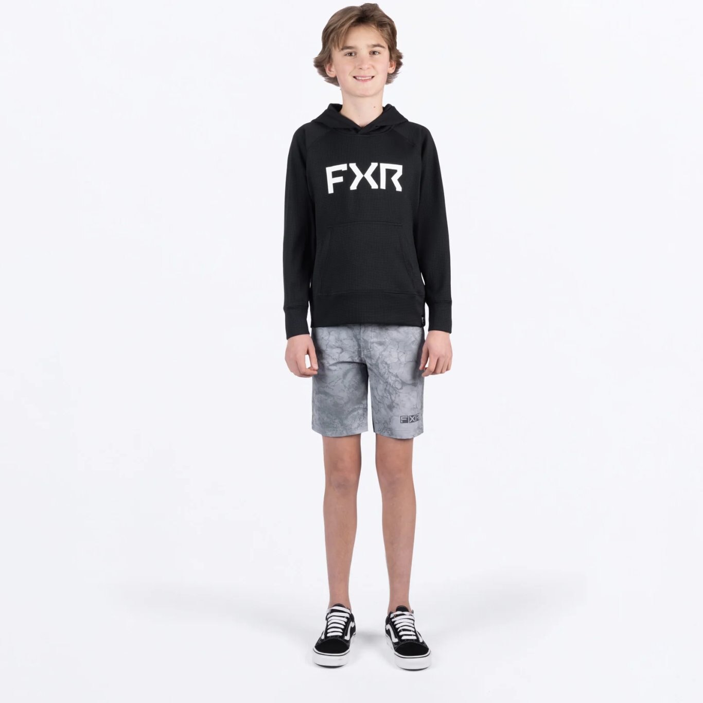 YTH Pilot UPF PO Hoodie Blk/White
