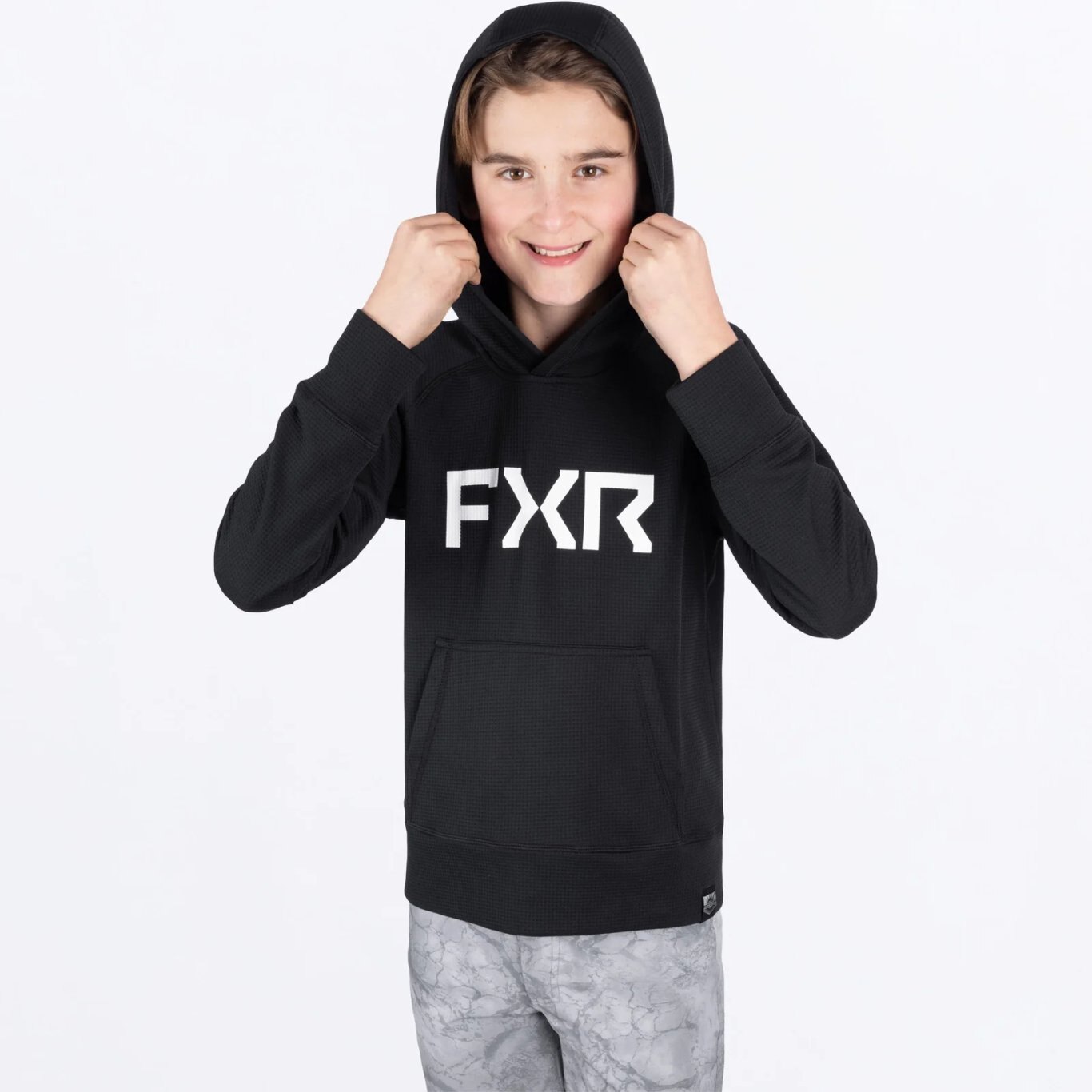 YTH Pilot UPF PO Hoodie Blk/White