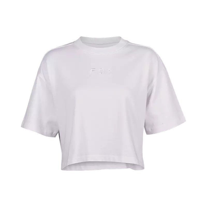 Wordmark OS Crop Tee WHT