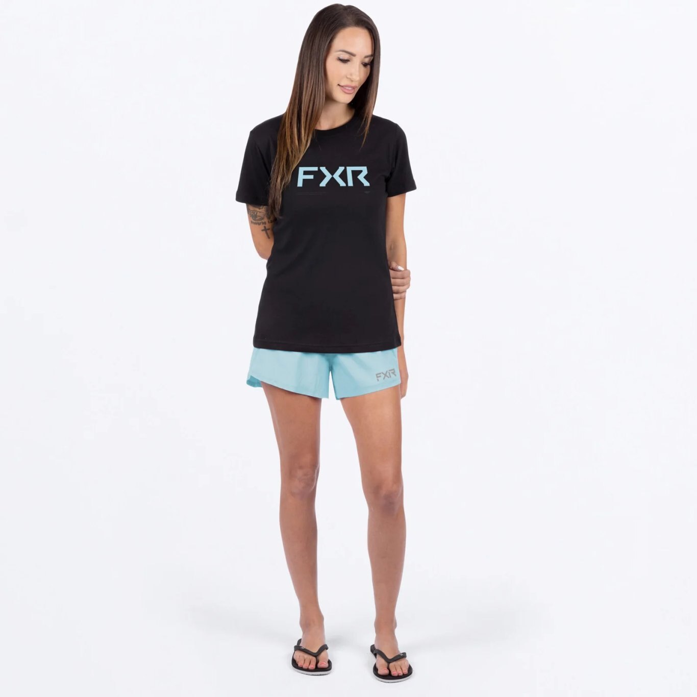 Hydrogen Prem T Shirt Blk/Maui Blue