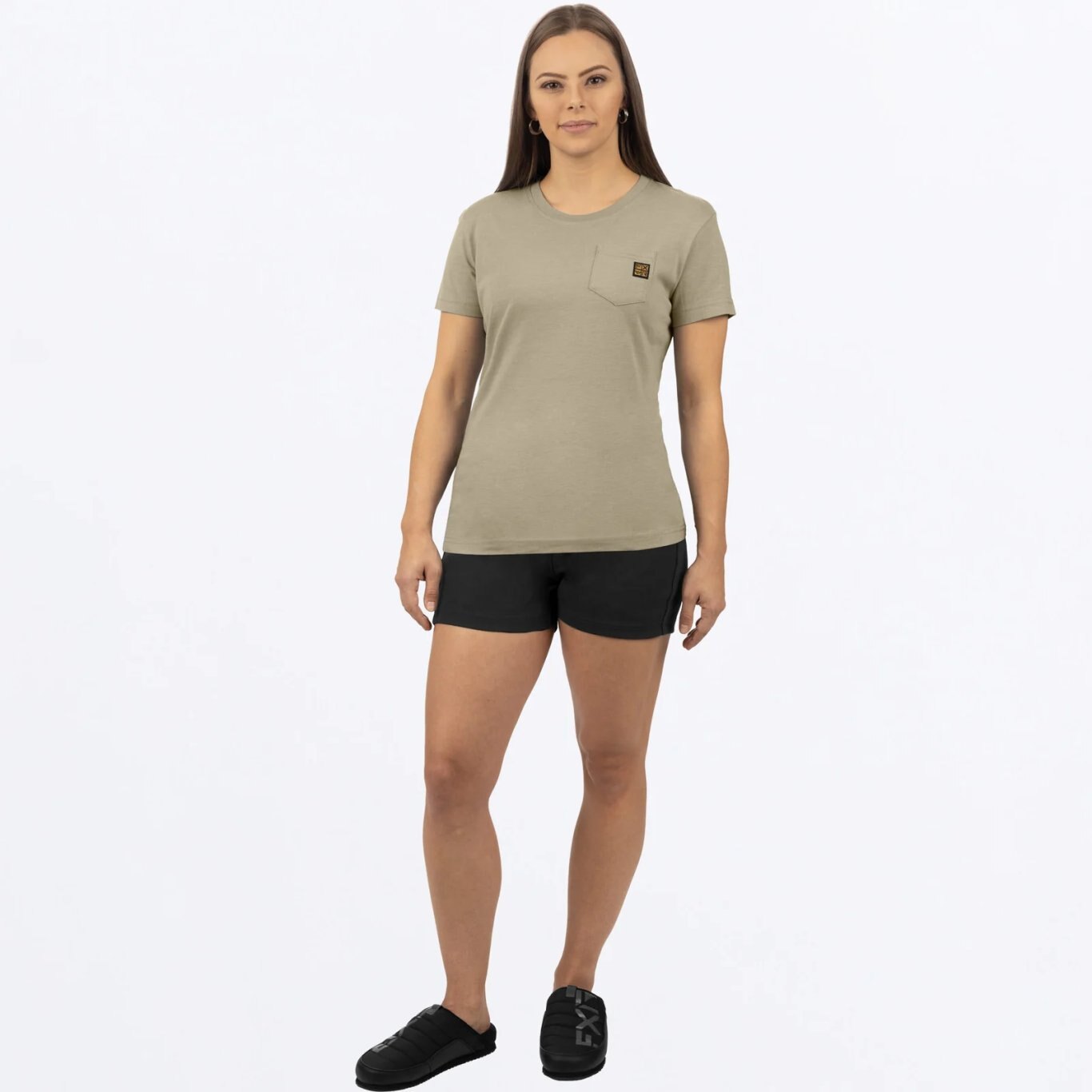 Work Pocket Premium Boyfriend T Shirt Stone