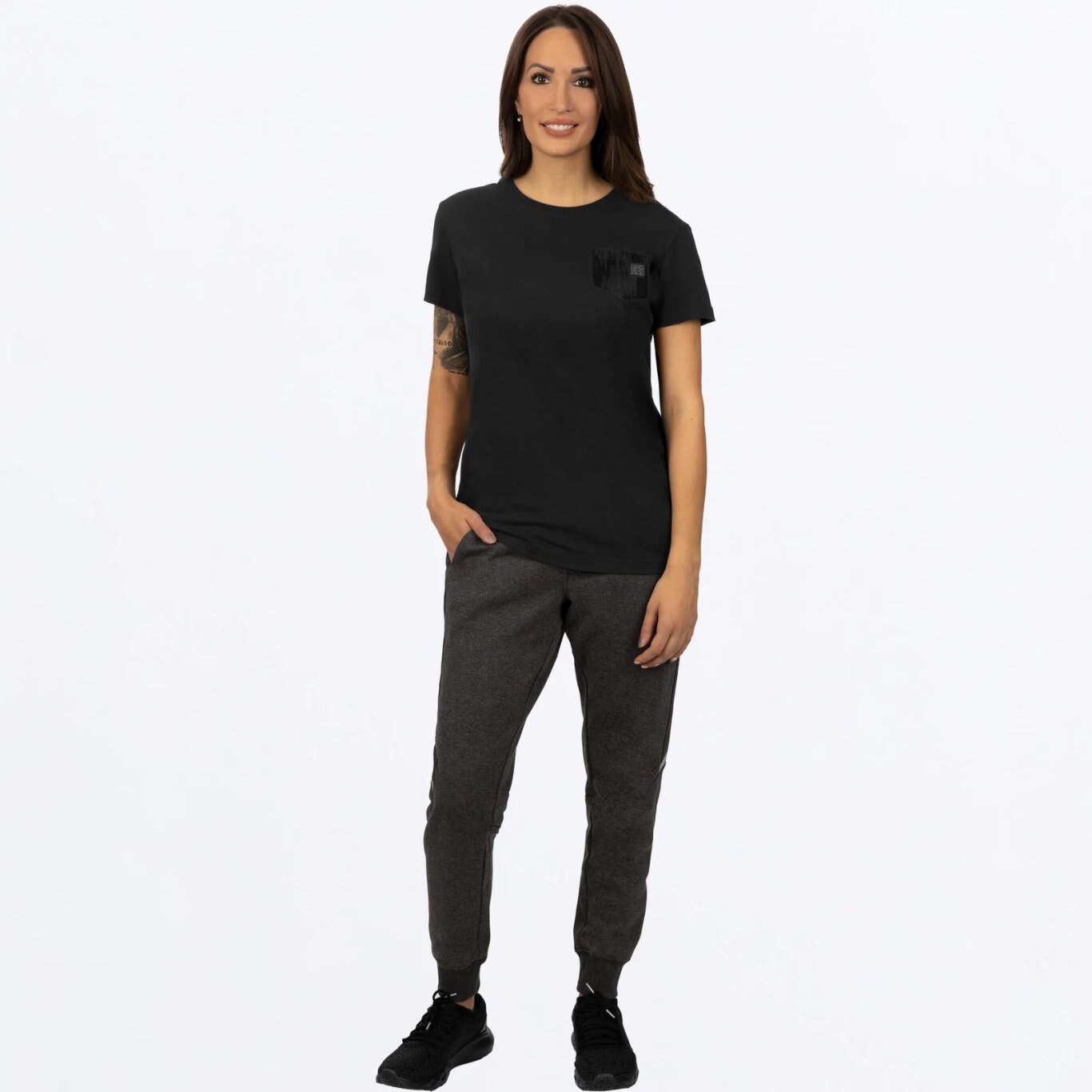 Work Pocket Premium Boyfriend T Shirt Blk