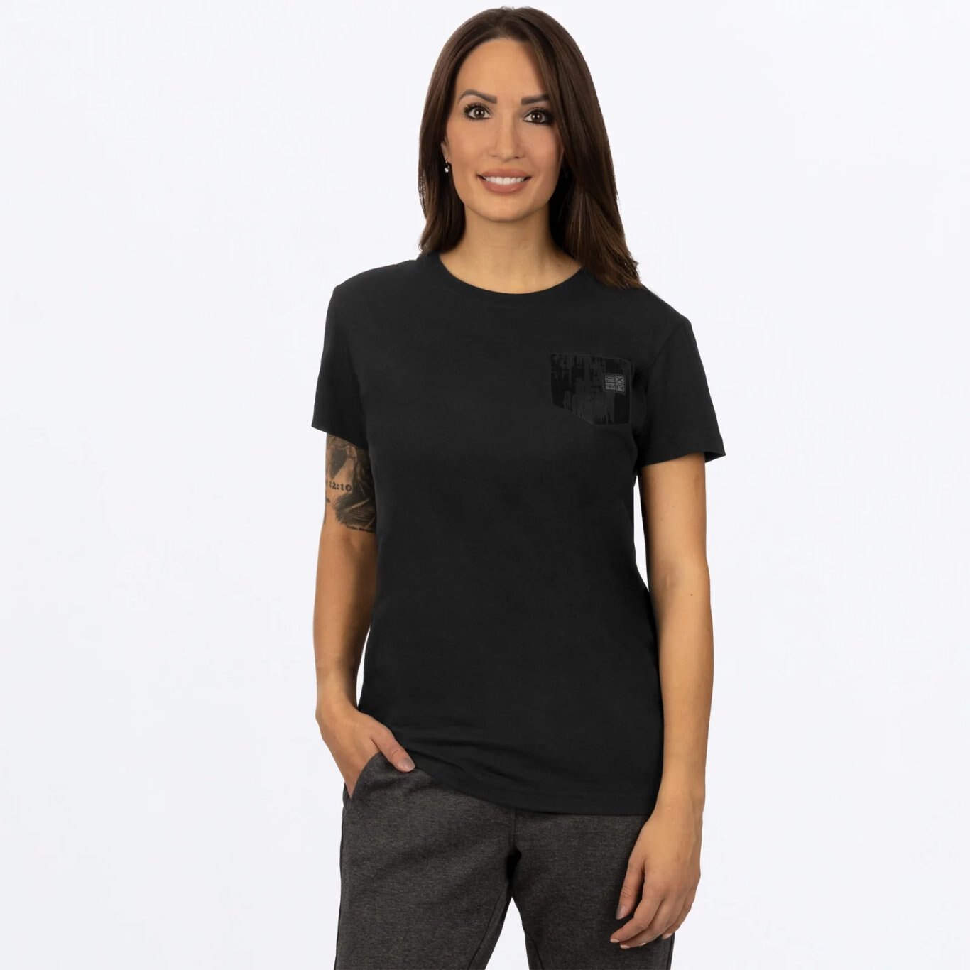 Work Pocket Premium Boyfriend T Shirt Blk