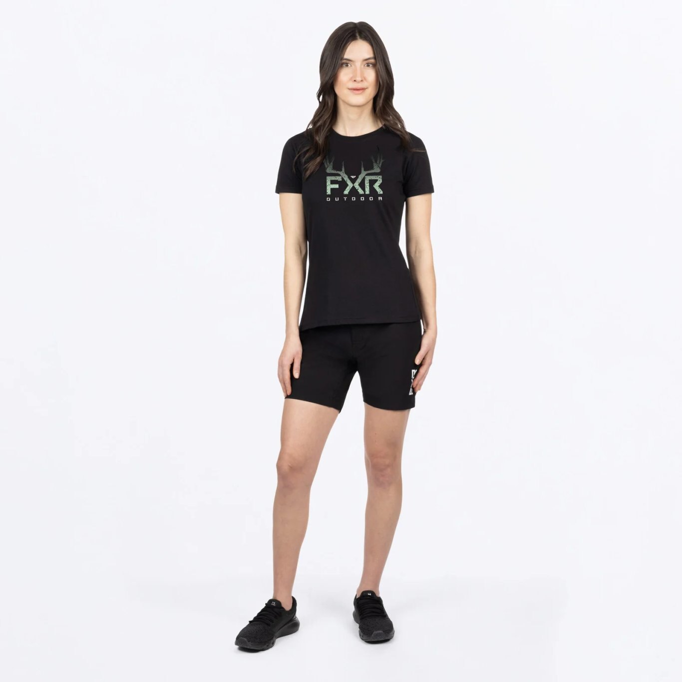Antler Prem T Shirt Blk/Sage