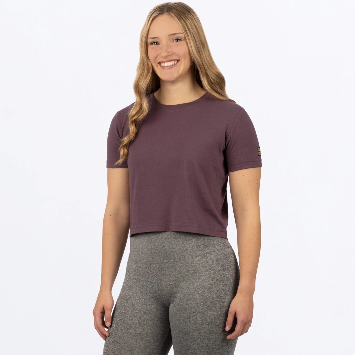 Align Crop T Shirt Muted Grape