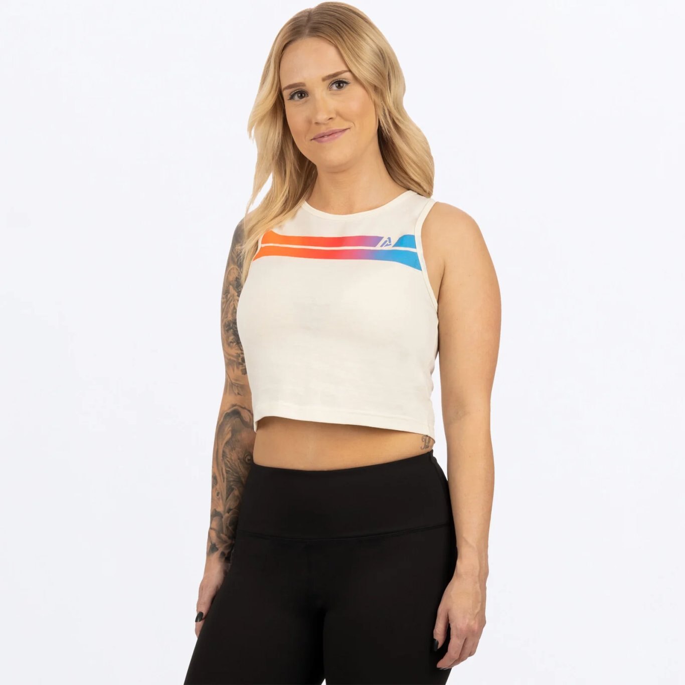 Align Cropped Tank Cream/Spectrum