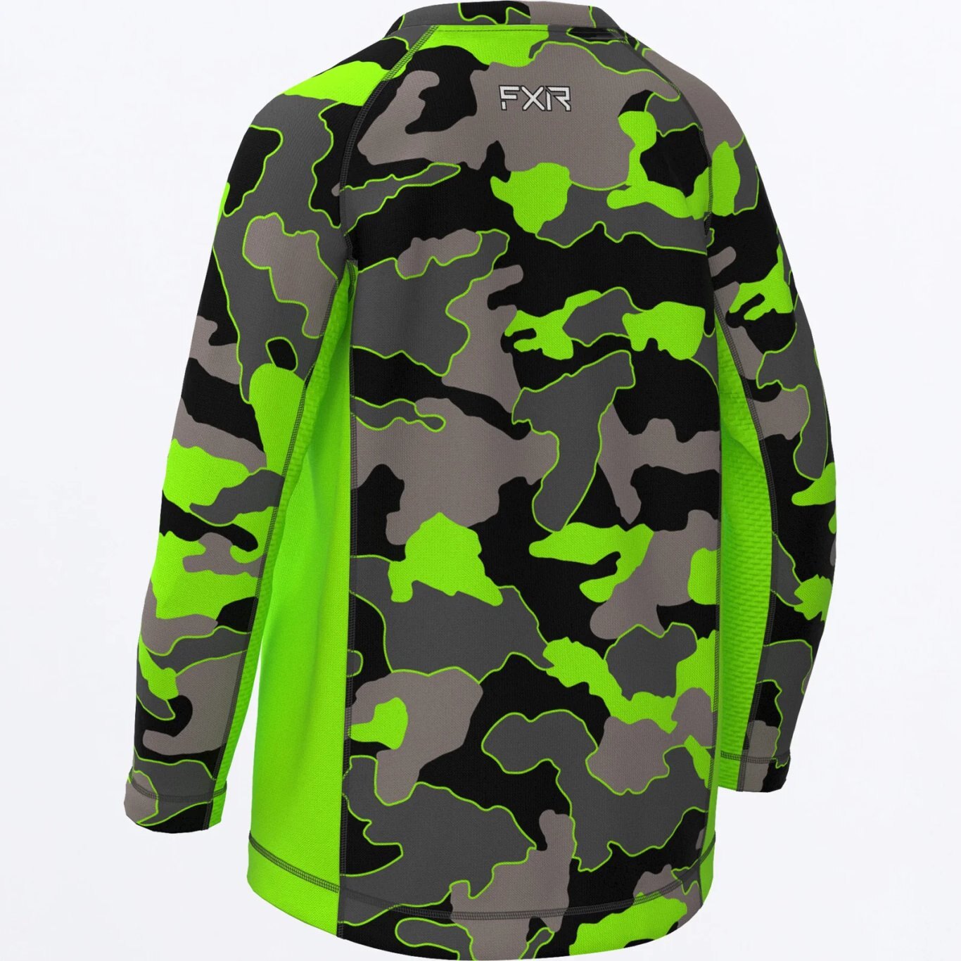 Toddler Attack UPF Longsleeve Grey Camo/Lime