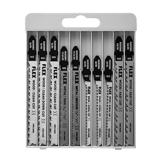 FLEX 10 PC. JIGSAW BLADE KIT