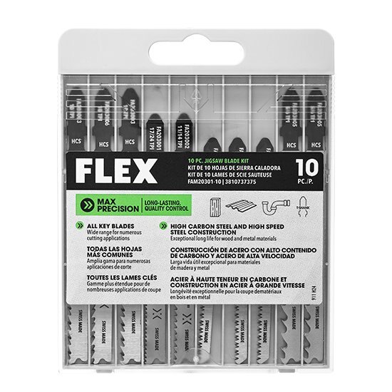 FLEX 10 PC. JIGSAW BLADE KIT