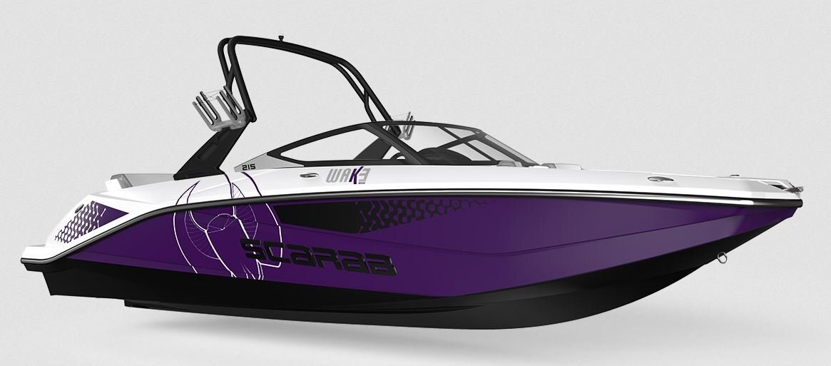 2024 Scarab Jet 215 WAKE ID BLACK/AMETHYST W/GRAPHICS