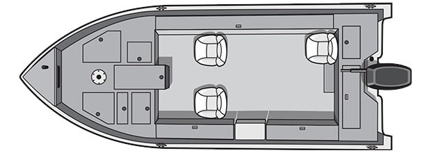 Smoker Craft ADVENTURER 188 T WHITE WITH RED ACCENT