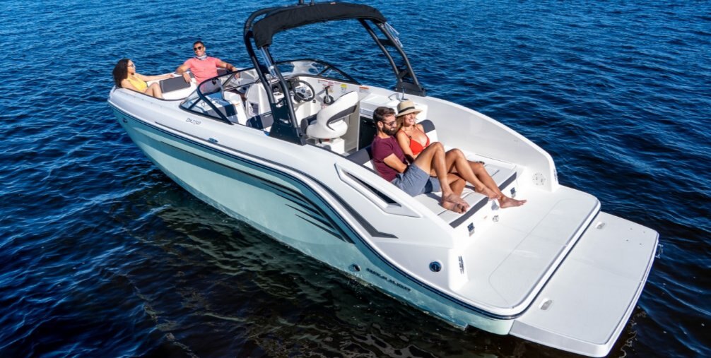 2024 Bayliner DX2250 Blue Hull Sides (White Bottom)