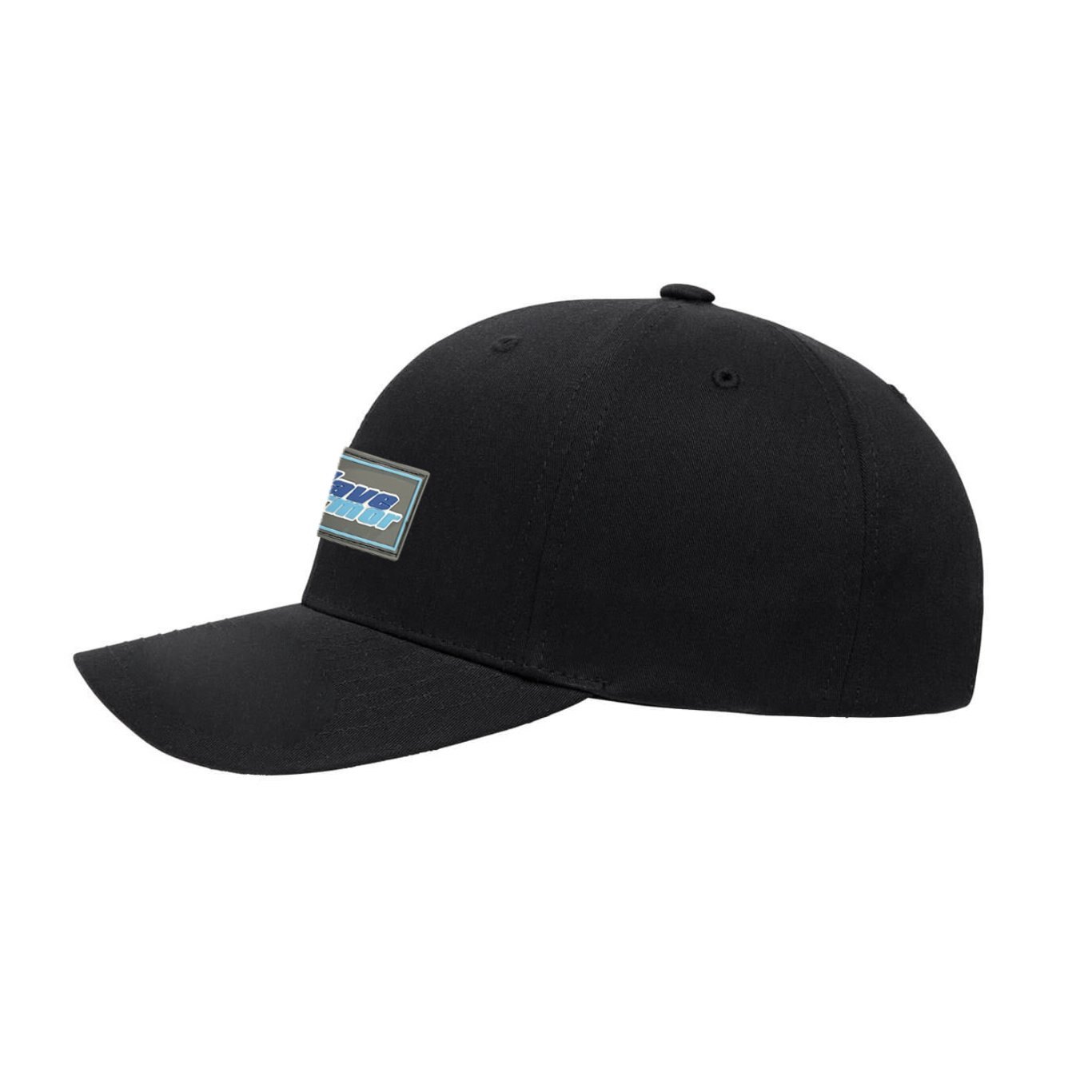 Wave Armor Black PVC Patch Hat