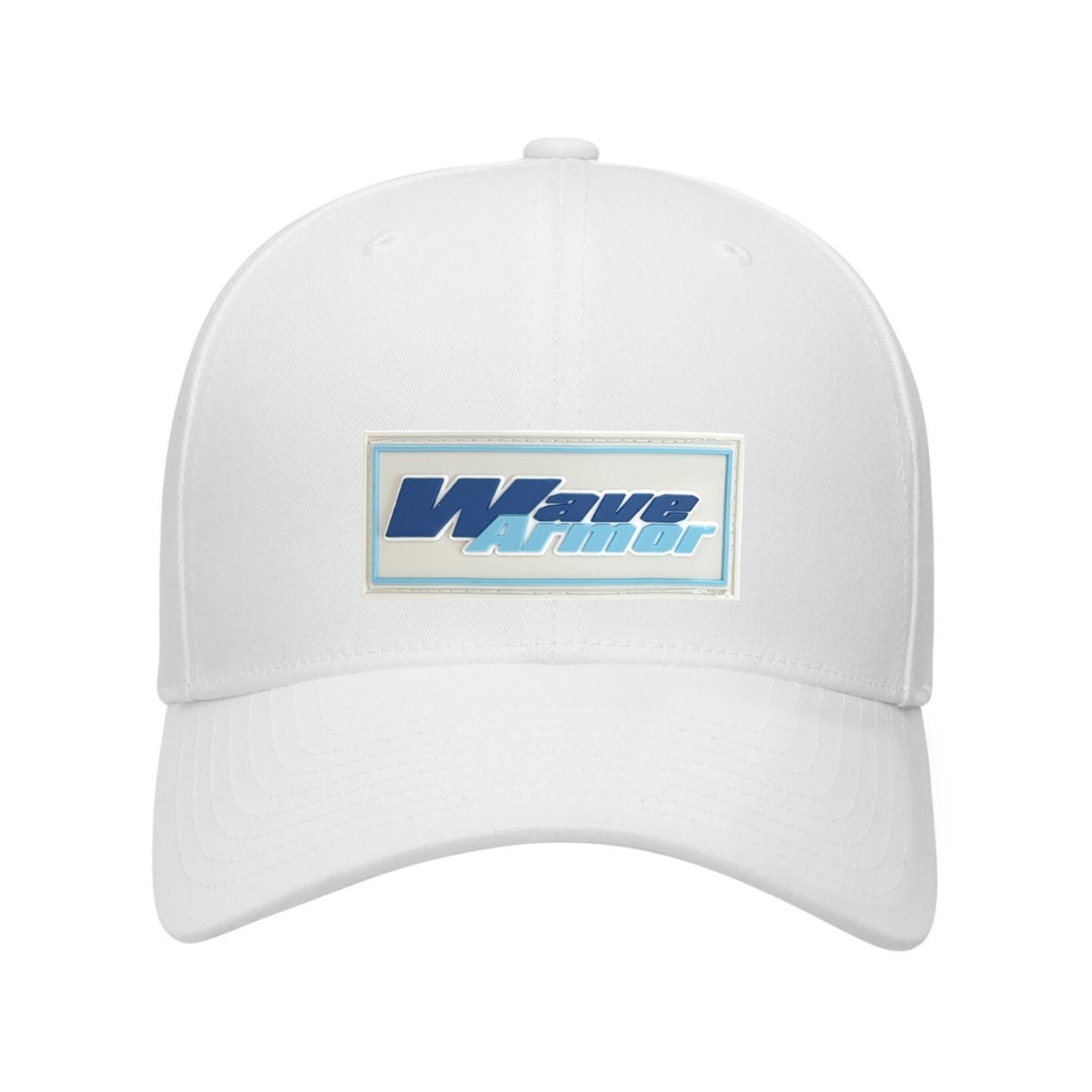 Wave Armor White Mesh PVC Patch Hat