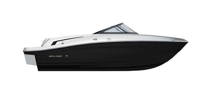 2025 Bayliner VR5 Bowrider Coque noire solide