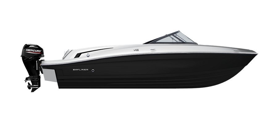 2025 Bayliner VR6 Bowrider Coque noire solide