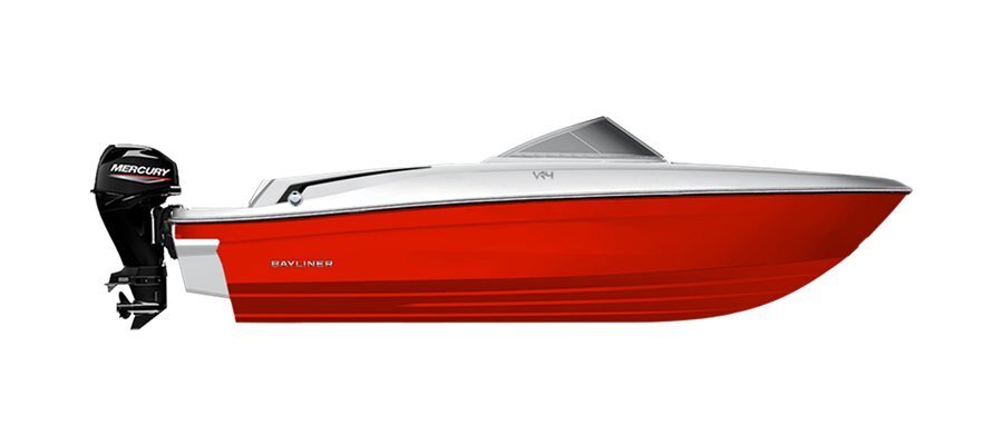 2025 Bayliner VR4 Outboard Coque solide Rally Red