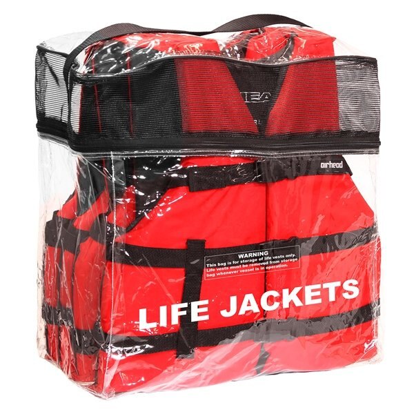 LIFE JACKET GENERAL PUR RD ADULT QTY4