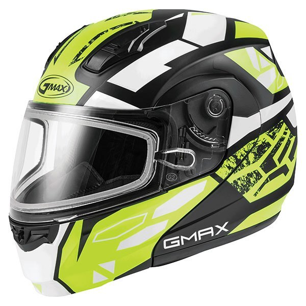 490 4638D L, XL, 2XL, GMAX MD04, FULL FACE MODULAR HELMET, VAULT HIGH VISIBILITY DOUBLE LENS