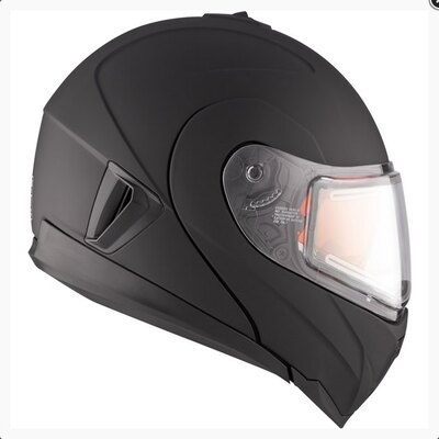 512583 M,L,XL,2XL HELM TRANZ 1.5AMS EDL SOLID BK MAT M