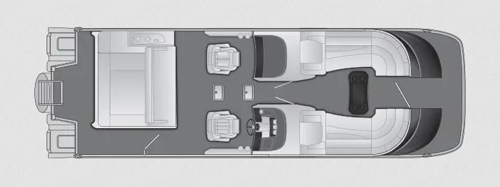 2024 Bennington QX27 Swingback w/ Windshield and Arch 27 QXSBWA T2