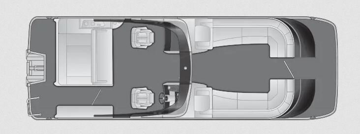 2024 Bennington QX28 Swingback w/ Windshield and Arch 28 QXSBWA x1