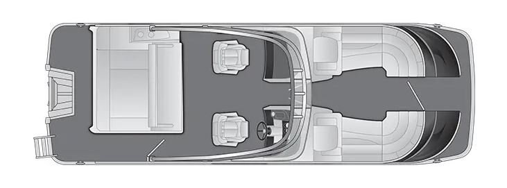 2024 Bennington Q24 Swingback w/ Windshield and Arch 24 QSBWA