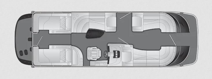 2024 Bennington Q25 Stern Lounge 25 QCW I/O