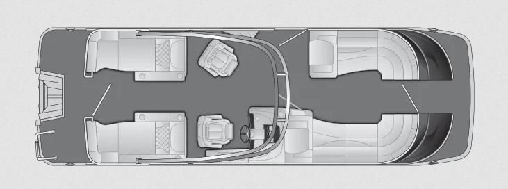 2024 Bennington Q25 Stern Lounge 25 QCWA