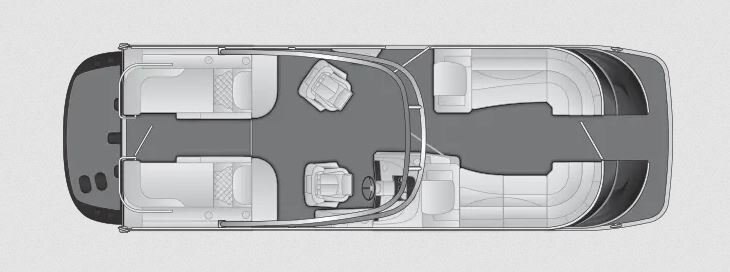 2024 Bennington Q25 Stern Lounge 25 QCWA I/O