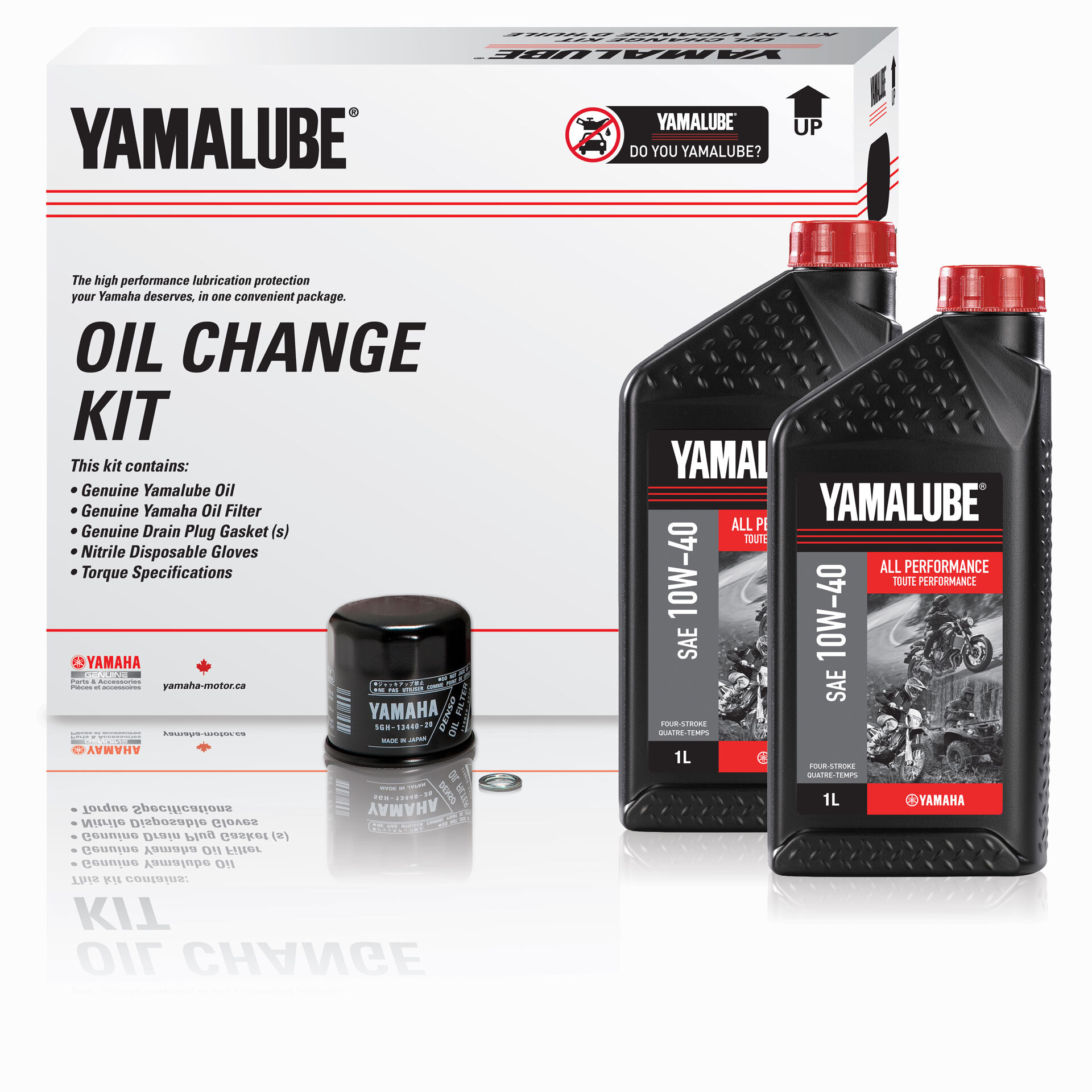 Yamalube® 10W 40 All Performance Oil Change Kit SSV (5 L)