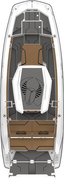 2025 Scarab 235 Open LX WAKE BLACK/PEARL GRAY