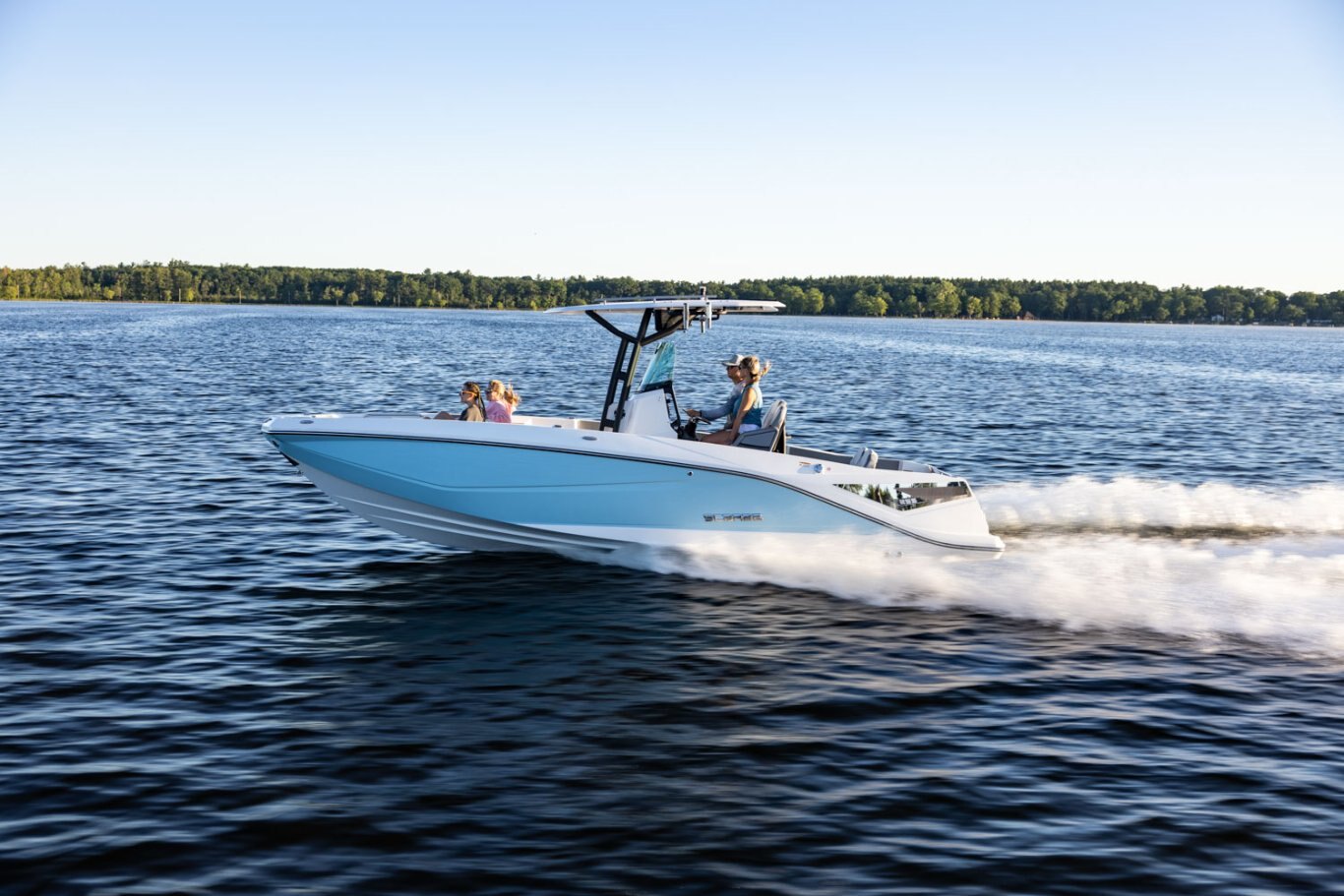 2025 Scarab 255 Open LX WAKE BLACK/VELOCITY WHITE