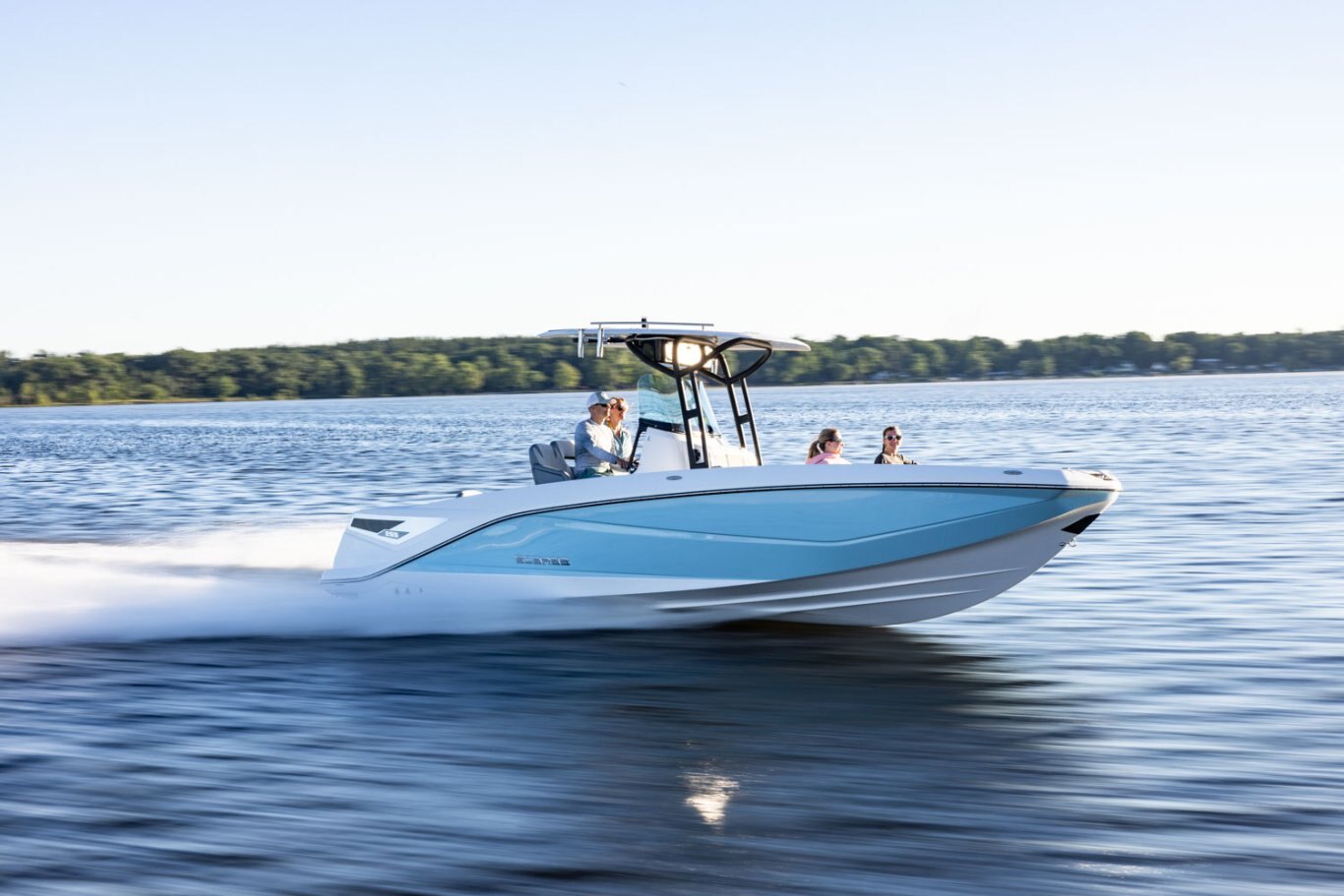 2025 Scarab 255 Open LX WAKE BLACK/VELOCITY WHITE