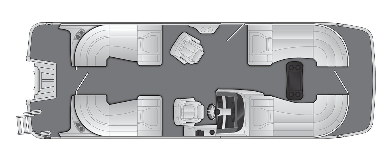 2026 Bennington RX Sport Line 23 RX Fastback Quad Bench