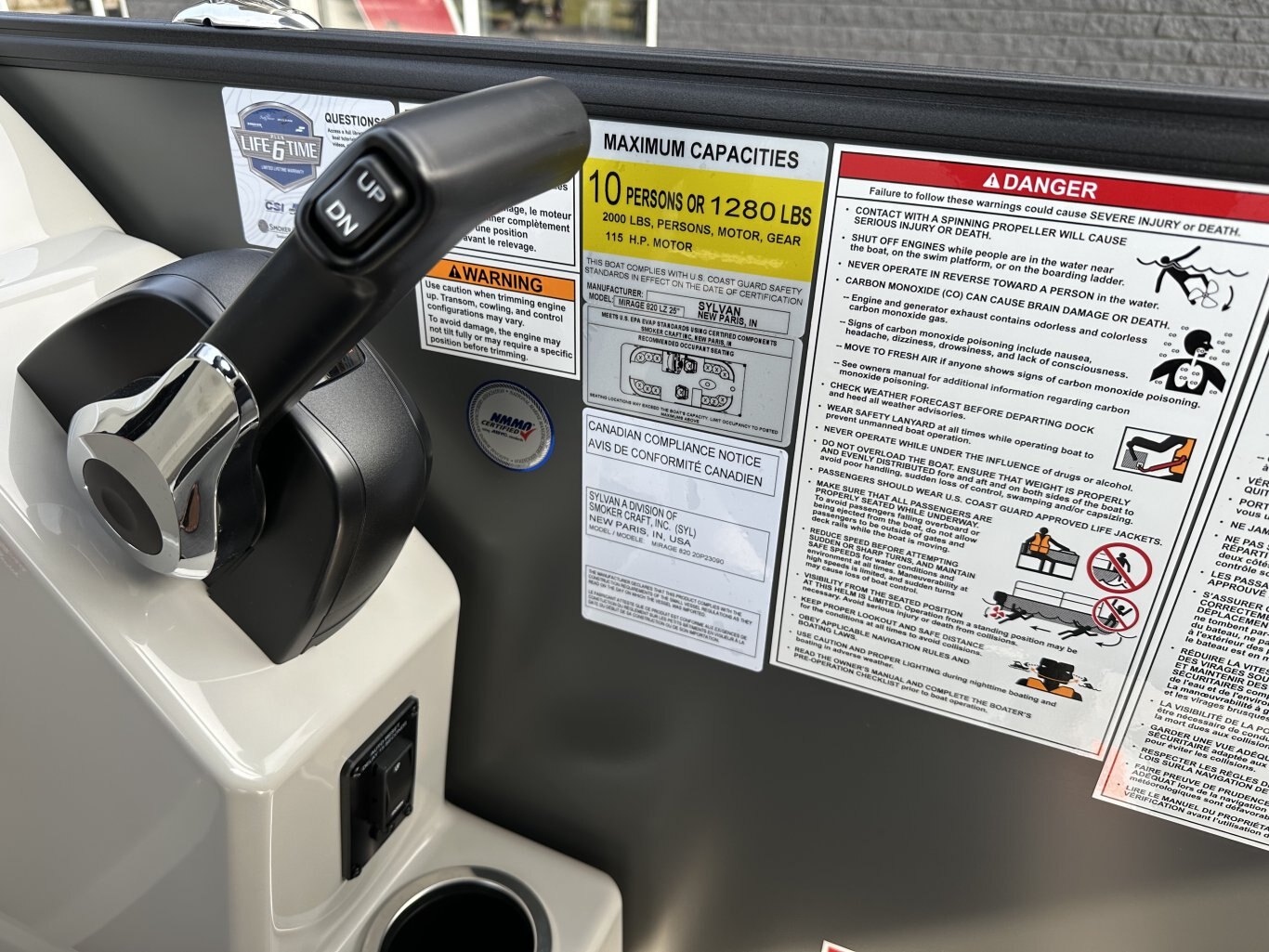 2026 SYLVAN MIRAGE 820 LZ 90HP YAMAHA VMAX SHO