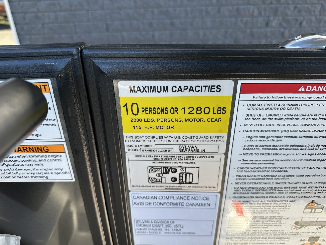 2026 MIRAGE 820 CLX DH 90HP YAMAH VMAX SHO