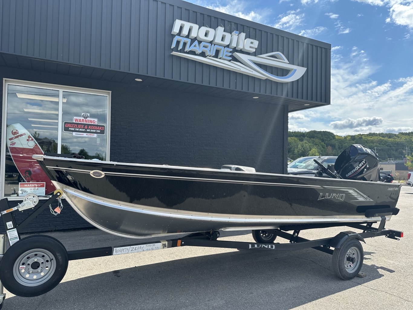 2026 LUND 1600 FURY TILLER MERCURY 40HP