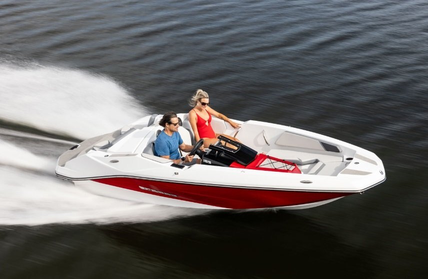 2026 Scarab 165 LX Black/Crimson Red