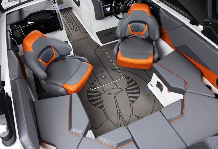 2026 Scarab 210 LX Black/Afterburner Orange