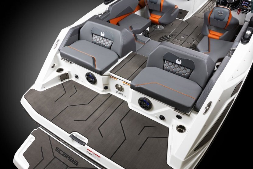 2026 Scarab 210 LX Black/Afterburner Orange